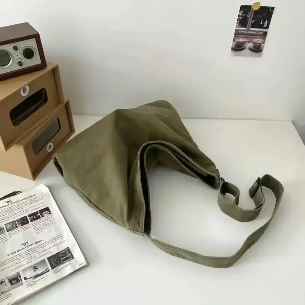 Fashion Canvas Shoulder Bag Large Capacity Multi-purpose Messenger Bag Travel Tote Bag Woman Men
