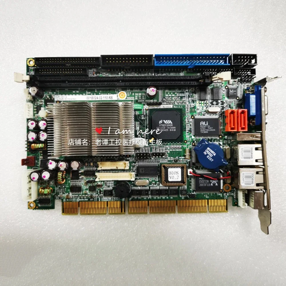 For IEI 20006-000545-RS industrial control motherboard PCISA-MARK-800-128MB-R11 Rev: 1.1