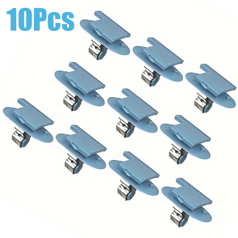 10Pcs Durable Plastic Car Fastener Clips for Tailgate Boot Pillar Clip Fastener Trim Panel Clip Blue for Opel Fastener Clip