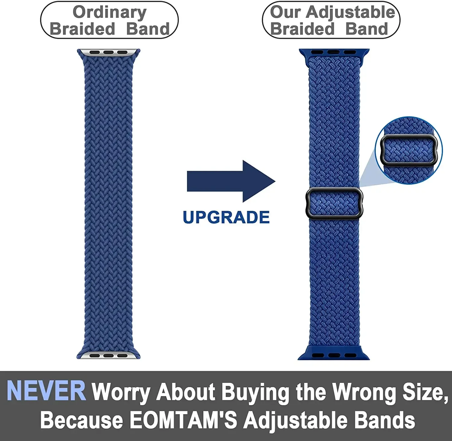 Nylon Elastic Braided Loop Strap For Apple Watch Ultra 49mm 45/44/40/42/46mm Comfortable Breathable Band Series 11 10 9 8 7 6 SE