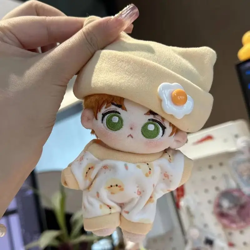 10 سنتيمتر القطن دمية النوم Mengmeng 10 سنتيمتر تسلق الملابس لا سمة القطن دمية ملابس الطفل دعوى العامة Kawaii خلع الملابس