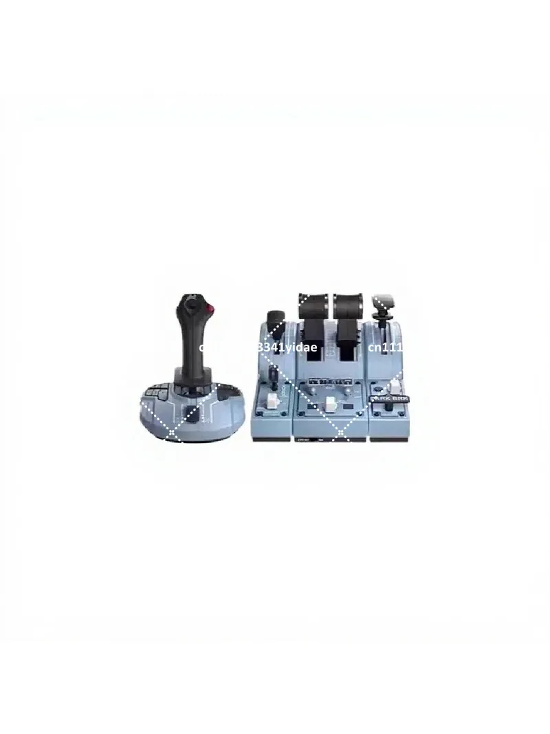 Civil Aviation Flight Joystick Throttle Combo for Simulated Air Combat Gaming, No Vibration