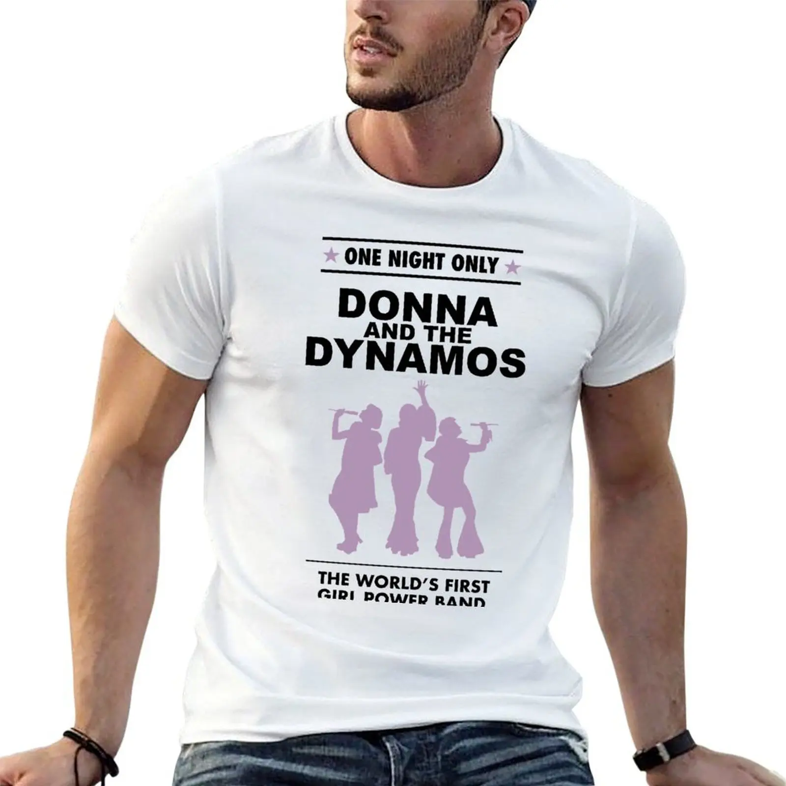 

donna and the dynamos! T-Shirt t shirts with prints t shirts for man slim fit t shirt men 100% cotton luxury brand T-shirt
