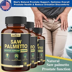 Enhance Prostate Function - Improve Prostate Frequent Urination Pain Capsules *Men's Health, Saw Palmetto, Prostate Health