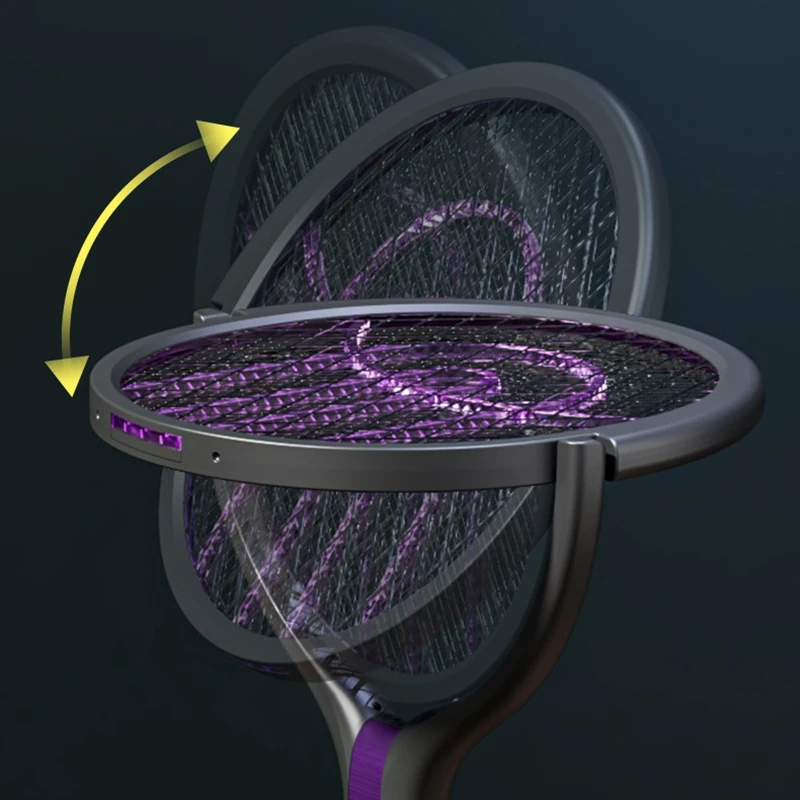 Midea Multi Functional 2in1 Mosquito Killer Swatter Retractable Electric Racket Rechargeable USB Mosquito Swatter Home Appliance