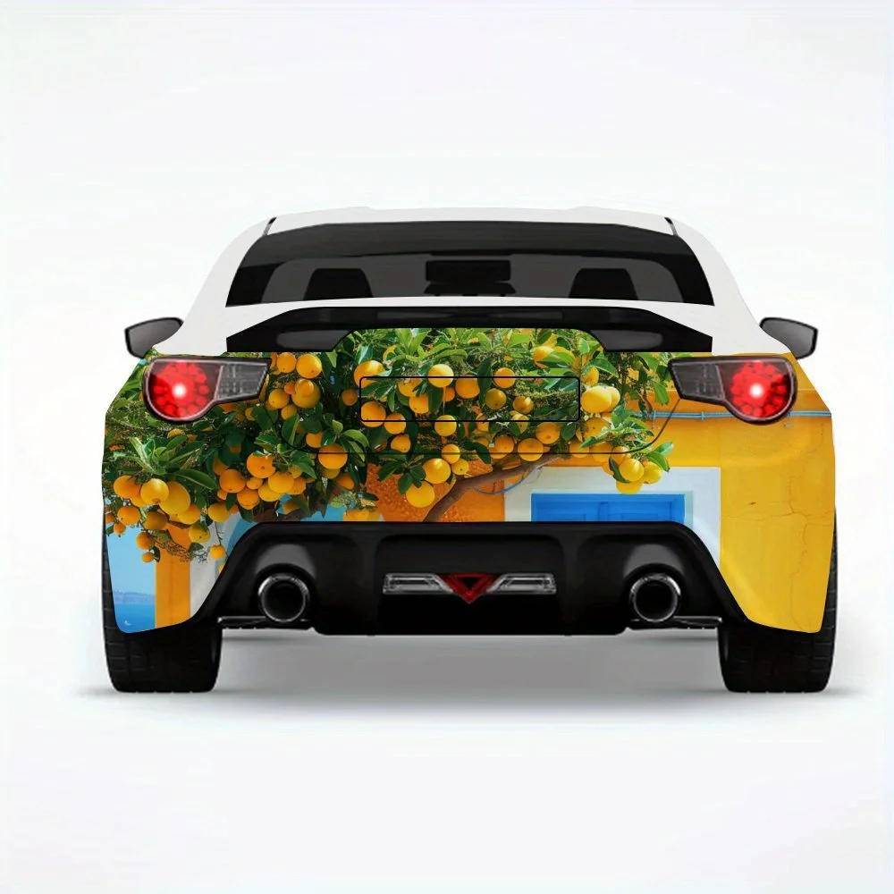 

Средиземноморская автомобильная наклейка Delight-виниловая наклейка на заднюю часть автомобиля, водонепроницаемые самоклеящиеся виниловые наклейки для хвоста и бампера автомобиля, D