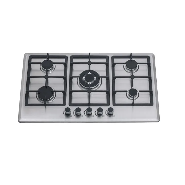 Embedded Gas Stove Five Stove Kitchen Multi Eye High Power Energy Saving Stainless Steel Black Household Electric Ignition