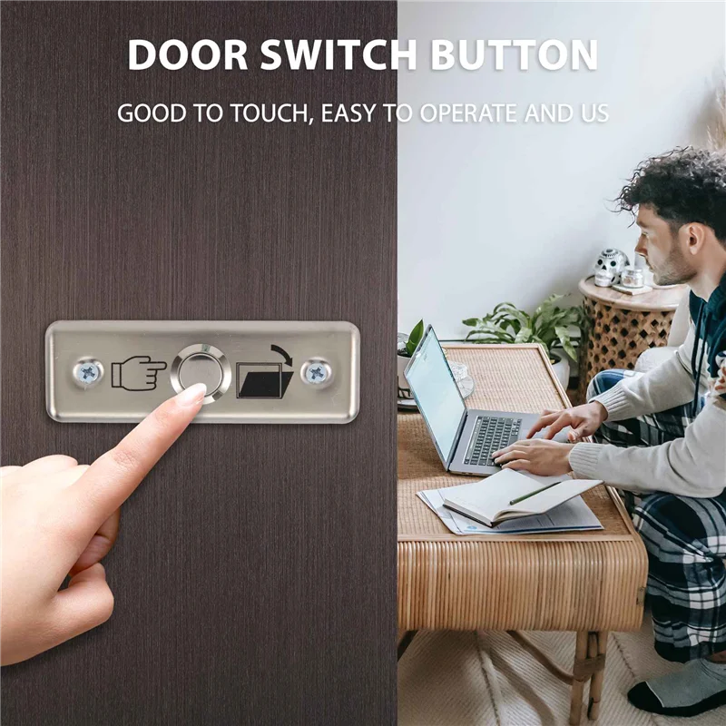 【B89E】Steel Door Exit Release Push Button Home Switch Part Of Access Control M1L3