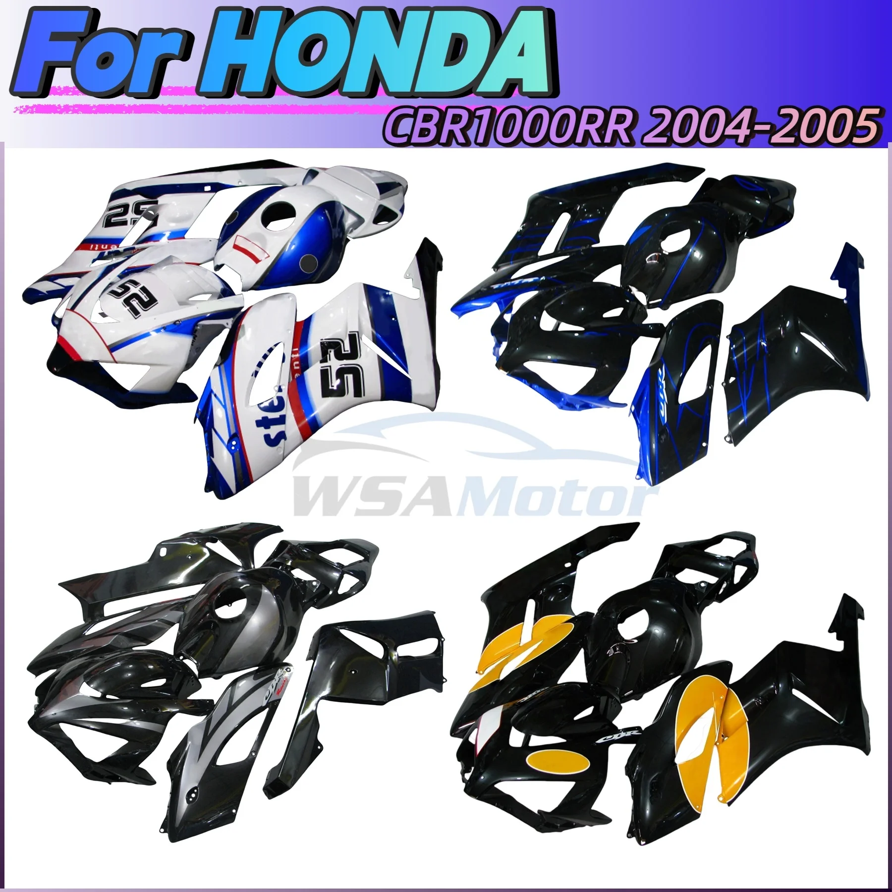 

For HONDA CBR1000RR CBR 1000RR CBR 1000 RR 2004 - 2005 Front Side Cover Fuel Tank Gas Fairing Panel Cover Side Panel