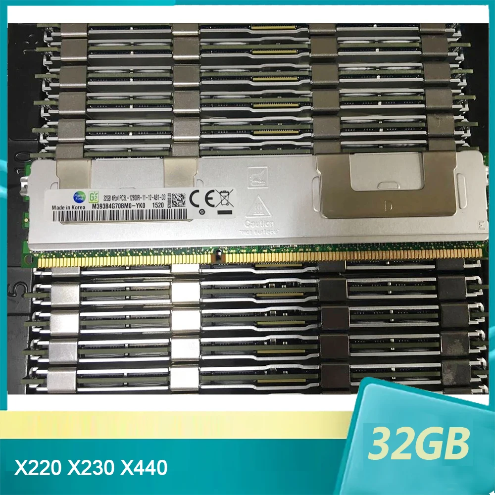 

1Pcs For IBM Flex System X220 X230 X440 Server Memory 32G 32GB DDR3L 1600 ECC REG 4RX4 RAM