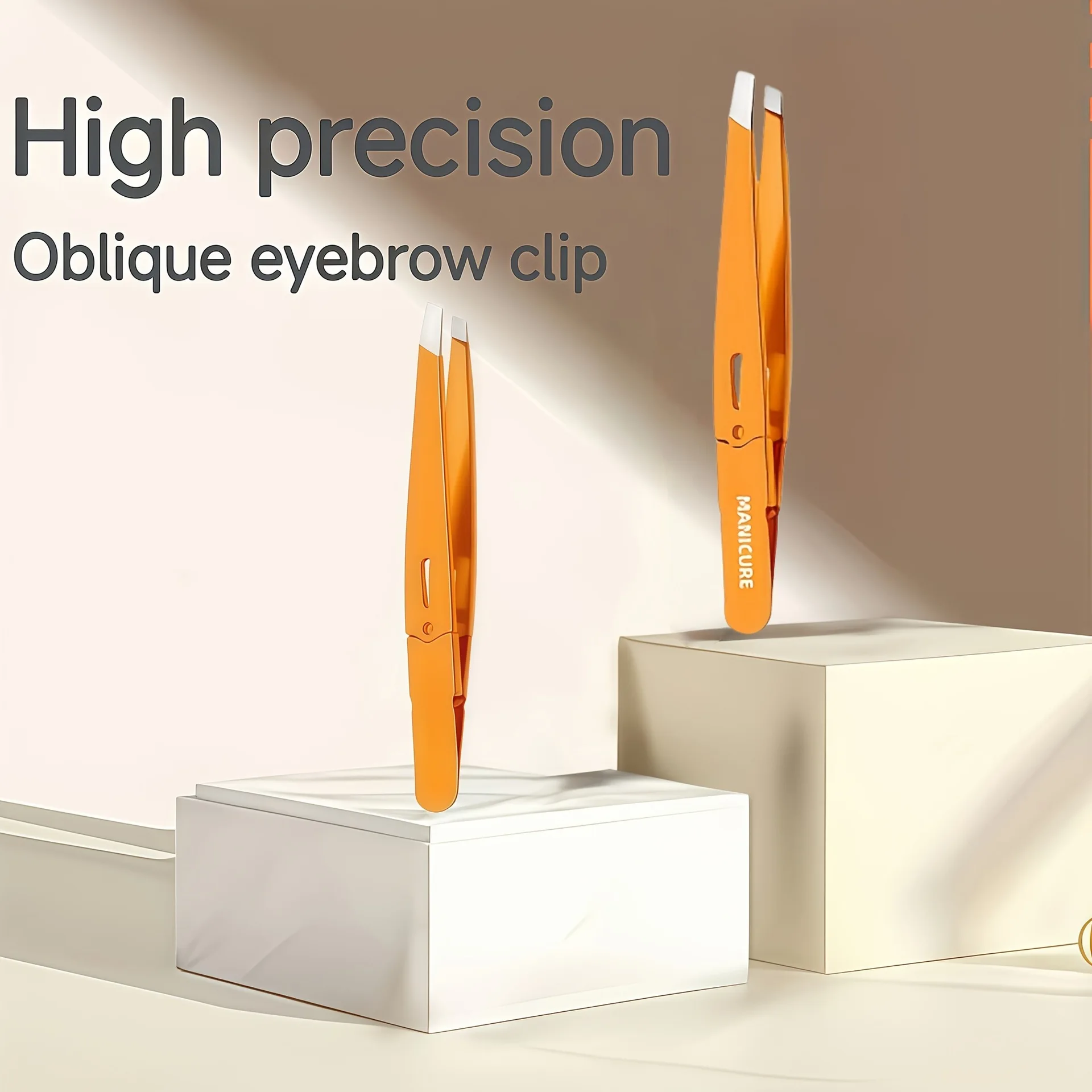 عالية الجودة الحاجب الملقط الملونة الشعر الجمال غرامة الشعر مجتذب الفولاذ المقاوم للصدأ مائل العين الحاجب كليب إزالة أدوات ماكياج #3