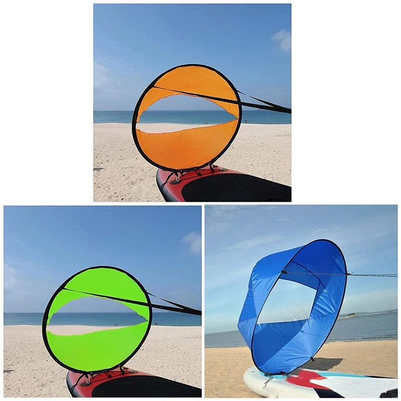 Kayak Downwind Wind Sail Portable Wind Sail Kit Compact Kayak Wind Sail Foldable Paddle Board Accessories