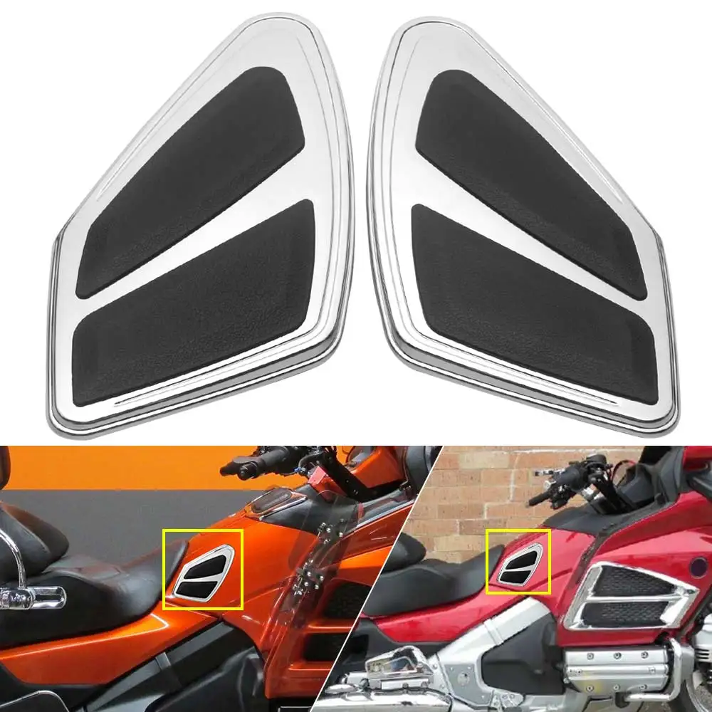 1 Pair Tank Trims Knee Pads Decorative Cover Fairing For Honda Gold Wing Audio/Comfort/ABS GL1800HPNA 2012-2017 Motorcycle Parts