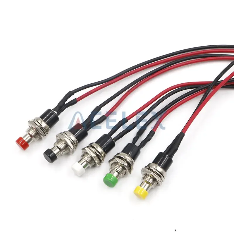 Push button switch waterproof small car circuit wire speaker electrical mini boat shape round line