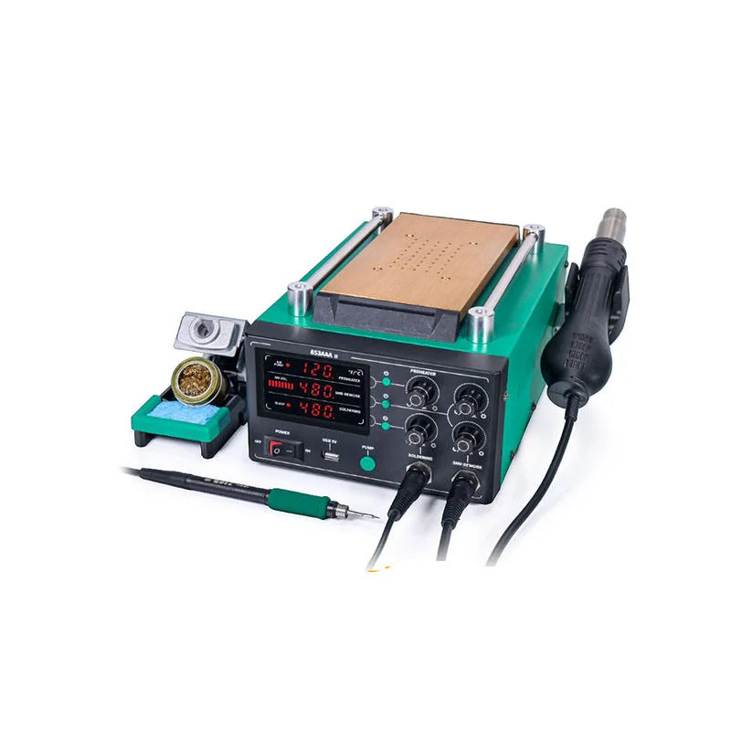 YIHUA 853AAA II Screen Separator Preheating Repair Desk Hot air Gun Welding Desk 3-in-1 Screen Splitter
