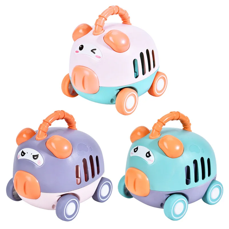 Bambini Animale Catapulta Auto Giocattoli Cartone Animato Simpatico Maialino Auto Presse Scivolare Bambini Inerzia Piccola Auto Divertimento Giocattoli Interattivi
