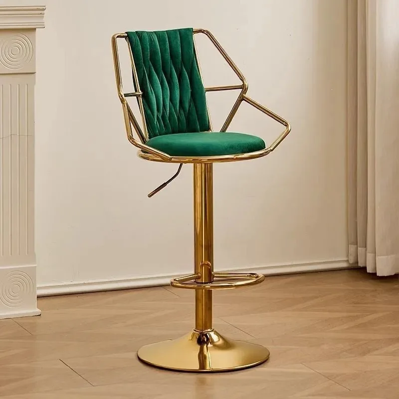 LMM simple modern chair lift bar chair stool wrought iron high stool bar chair