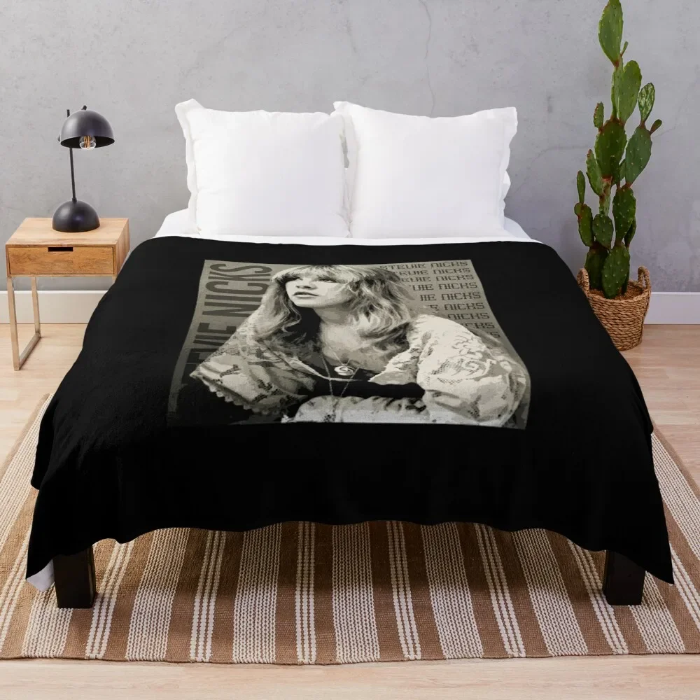 

Stevie Nicks Musical Icon Throw Blanket Softest bed plaid Flannels Luxury Throw Blankets