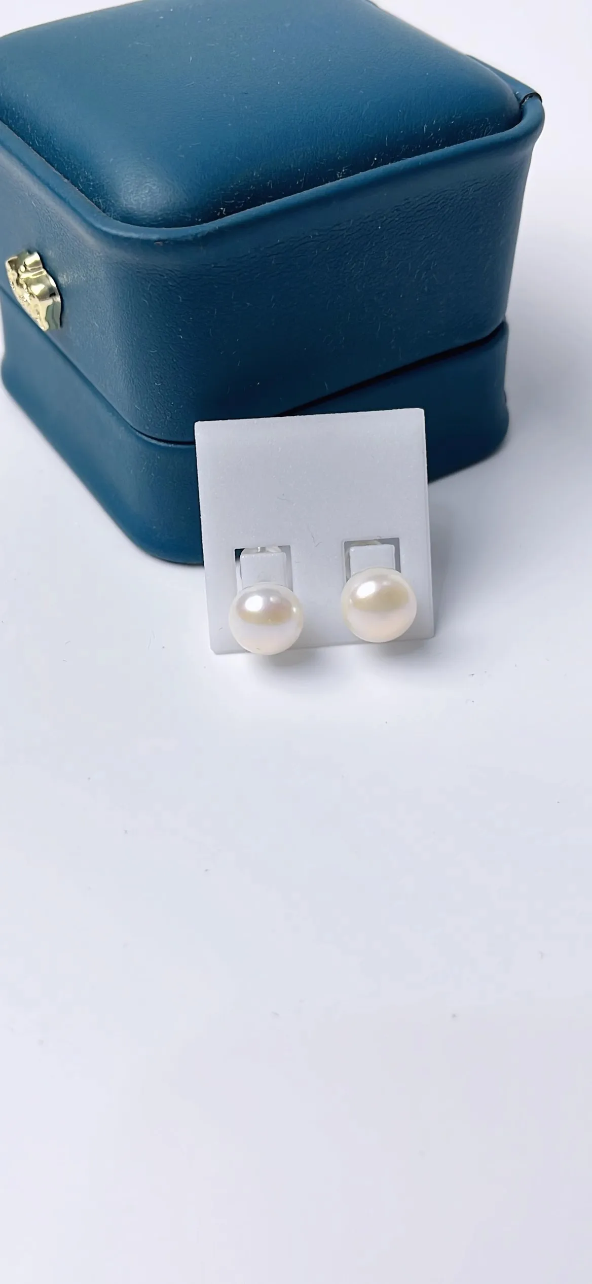 

New Pearl Earrings AAAA-10-11mm Natural Japanese Round Pearl Earrings, 925s