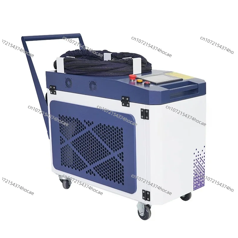 Industrial Fiber Laser Cleaning System, Water-Cooled 1000W/3000W Laser Surface Cleaner for Metal Preparation