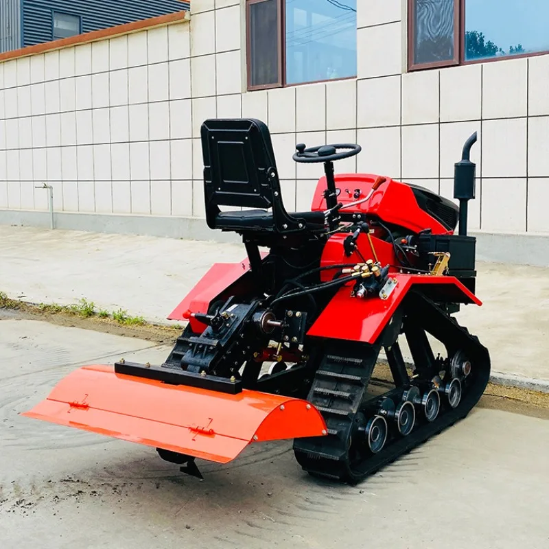 Rotary tilling and ridge raising machine trenching and soil cultivation pastoral management machine