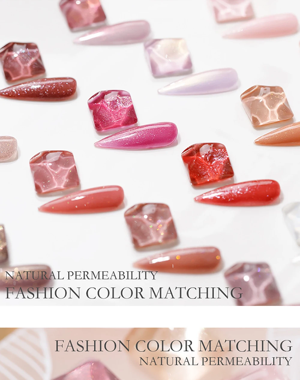 Vendeeni 18 Farben Pink Highlight Gel Nagellack Semi-Permanent UV Soak Off Gel Hochwertiger Glänzender Nagelkunst Gel-Lack – Detail 13