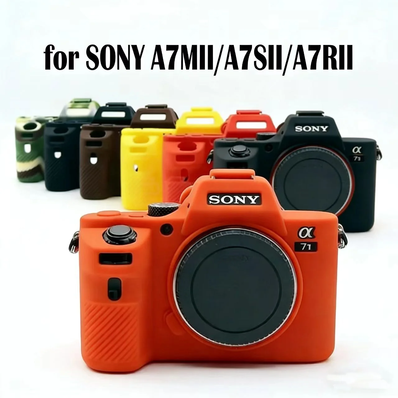 Ładne miękkie kamera wideo torba silikonowe etui do Sony A7C A7III / A7R3 A7 II A7R II A7S II A7R4 A7 IV A7M2 A7M3 A7RM3 A7RM4