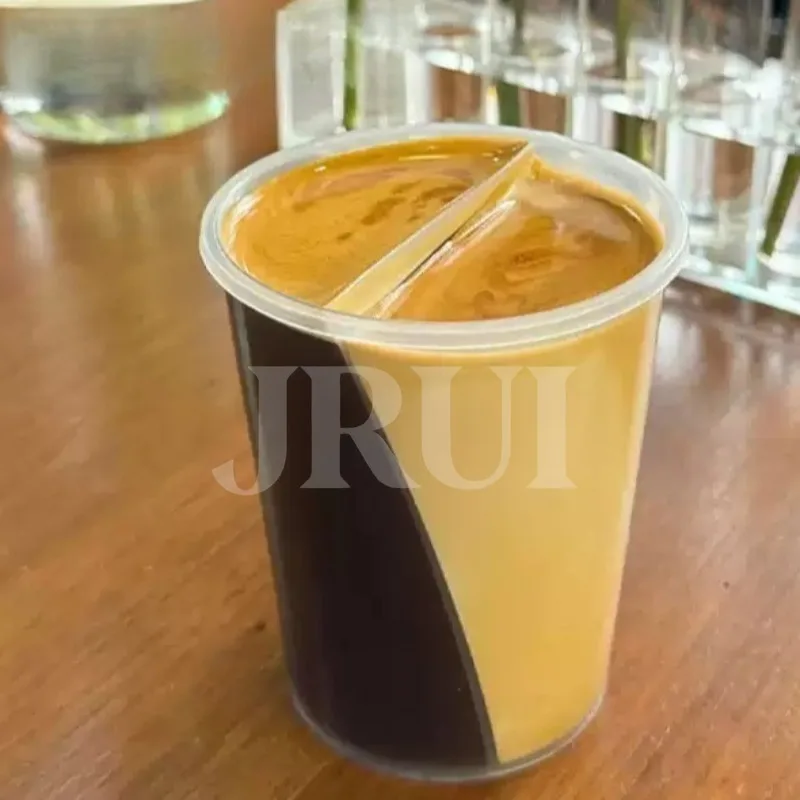 Double Layer Mandarin Duck Design Milk Tea Cup Two-in-One Thickened Couple Sharing Drinkware