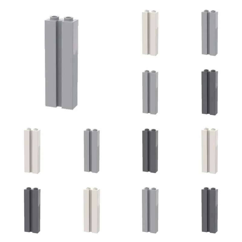 20pcs 88393 Modified 1x2x5 Building Block Kit With Channel Bricks Particle Children Birthday Gift Puzzle Educational DIY Toy