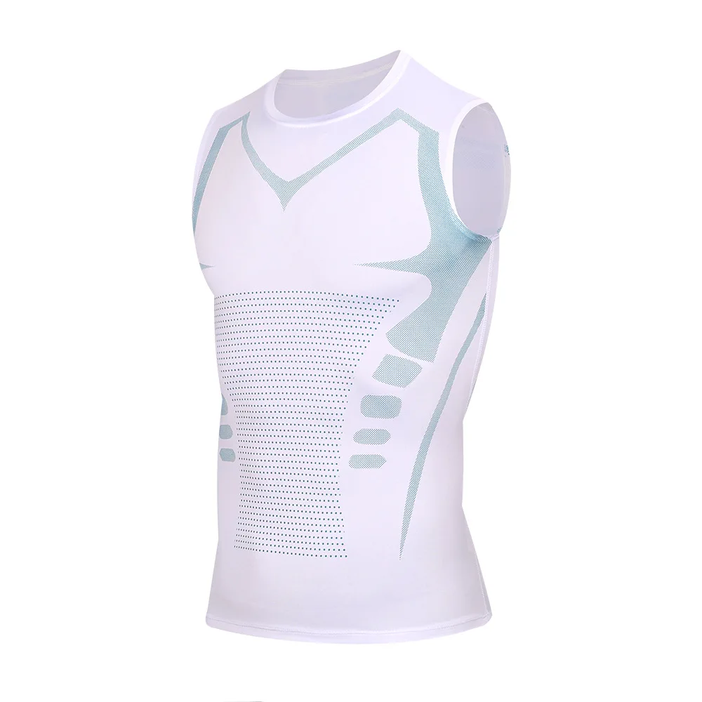 Men's Compression T-Shirt Summer Sportswear Running T Shirt Elastic Quick Dry Sport Tops Tee Athletic Gym Workout T Shirts Men
