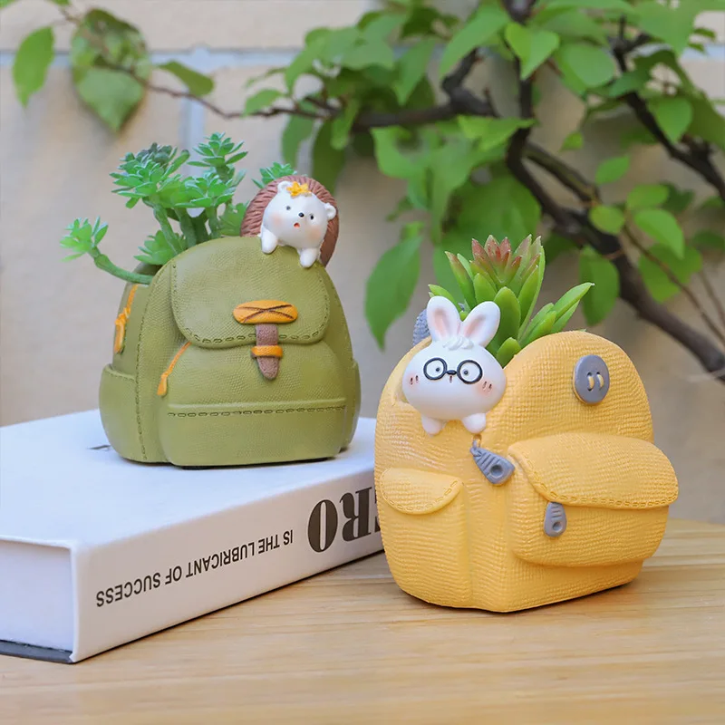 الإبداعية على ظهره الراتنج سطح المكتب اناء للزهور للمنزل حديقة ديكور مكتب عصاري #2