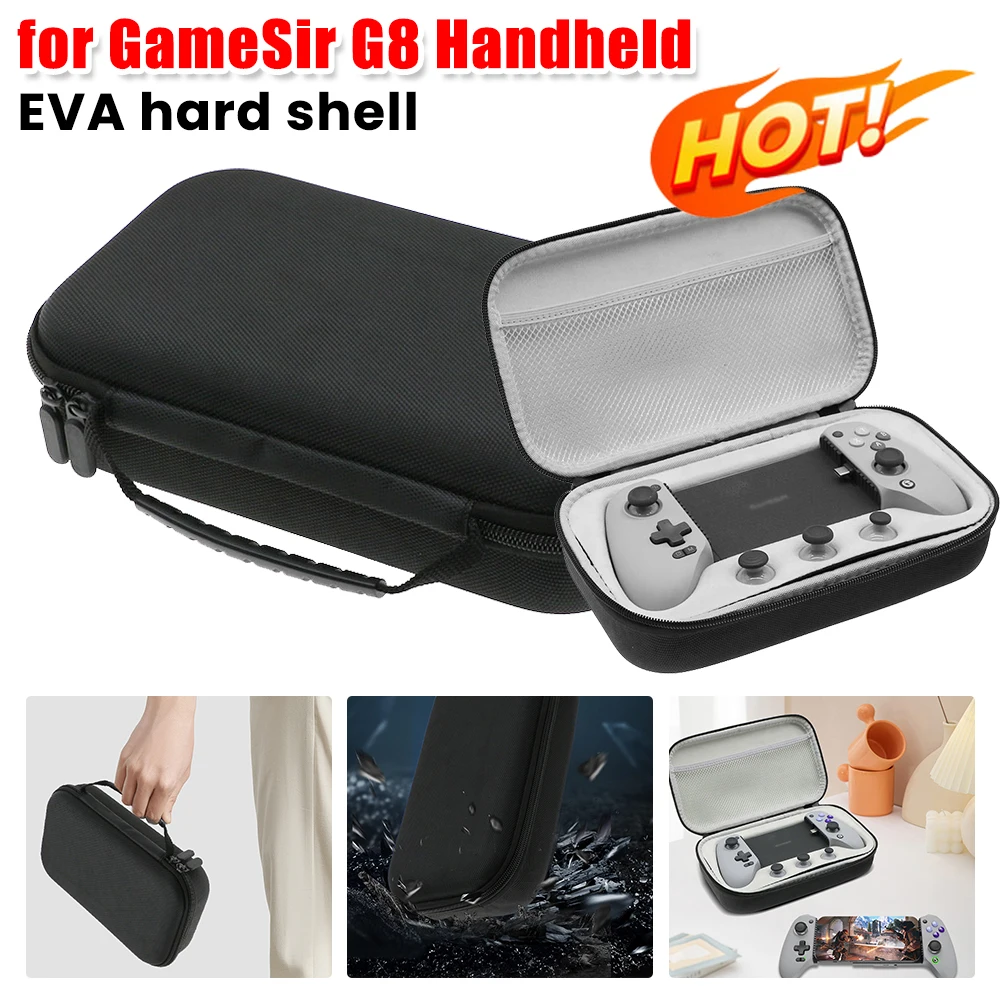 EVA Hard Carrying Case Anti-Scratch Hard Travel Case with Mesh Pocket Hard Storage Case for GameSir G8 Galileo Phone Controller