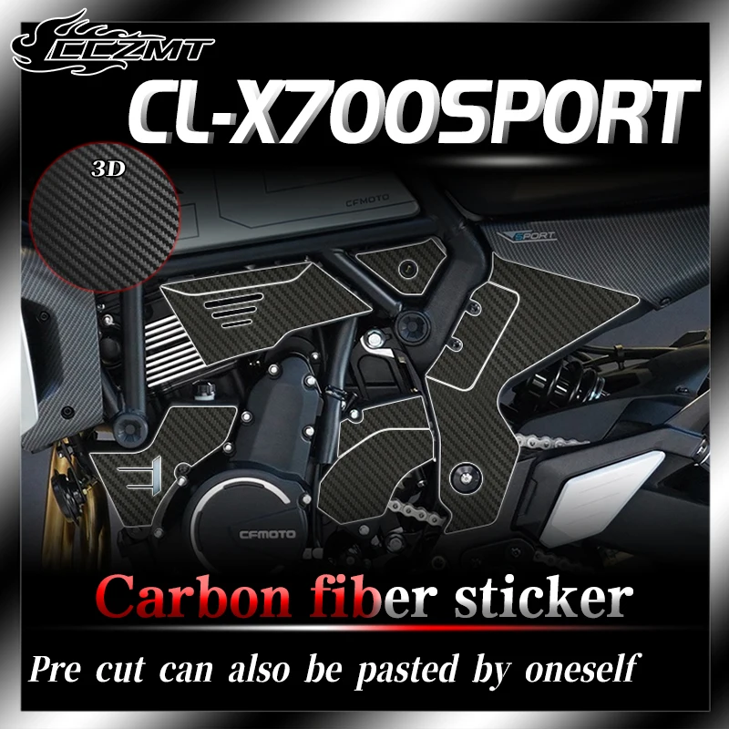 

For CFMOTO 700CLX sticker 3D carbon fiber protective sticker full body decal film anti scratch decoration modification