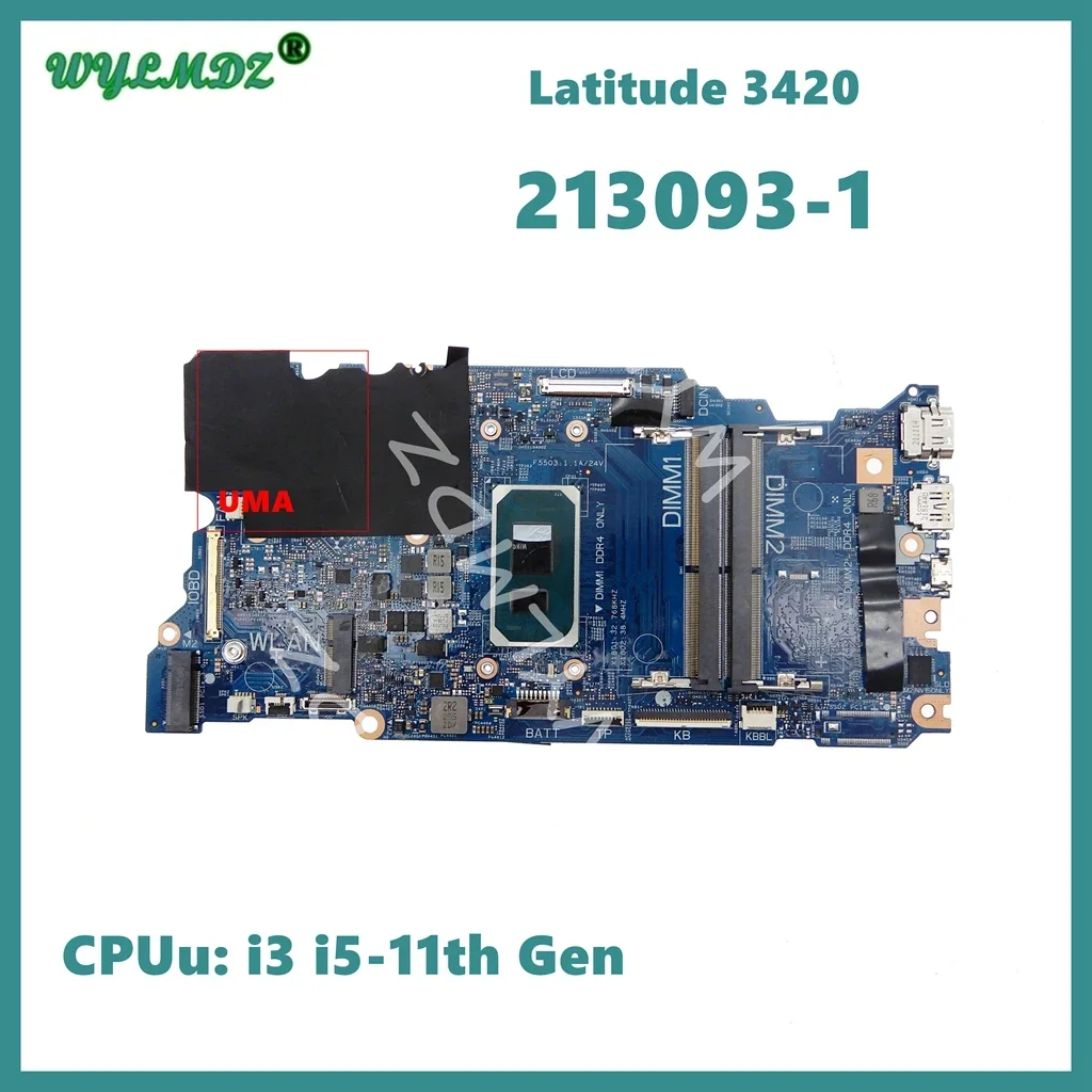 

213093-1 With i3 i5-11th Gen CPU Laptop Motherboard For Dell Latitude 3420 Mainboard CN: 0MKCWX 0JHVK6 0Y4R5T Fully Tested OK