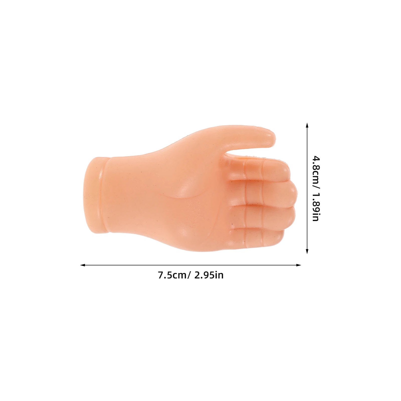 Adereços de mão em miniatura simulação realista mãos de plástico para diy fazendo kit pequenas mãos de fantoche em massa leve