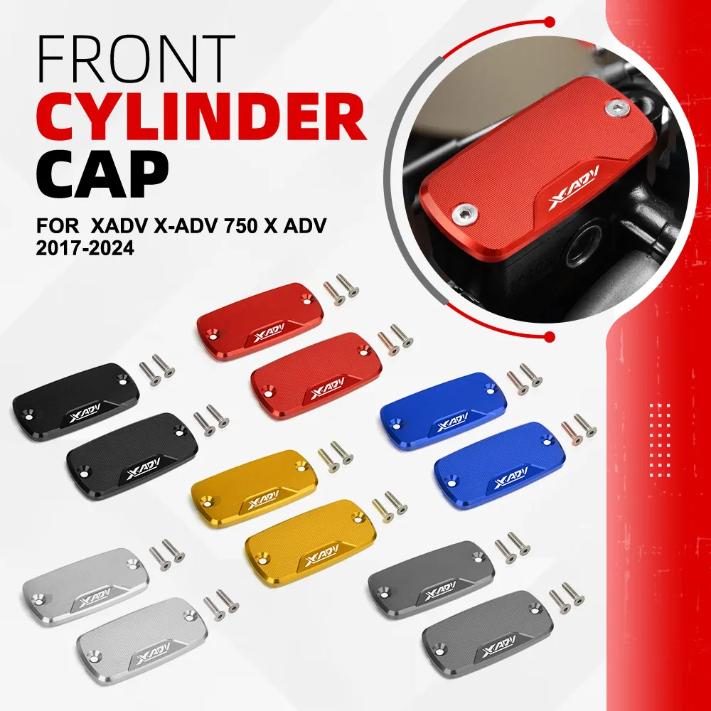 

2025 XADV750 Motorcycle CNC Brake Fluid Reservoir Cover Oil Tank Cap For HONDA XADV X-ADV 750 X ADV 2017-2021 2022 2023 2024