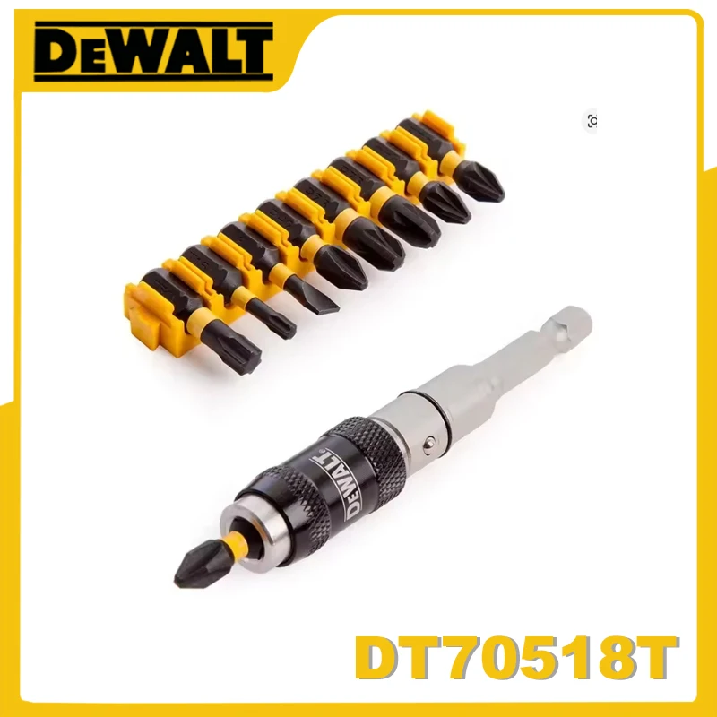 

DEWALT DT70518T Набор поворотных вставок из 10 предметов с сильной магнитной угловой планкой, расширенные аксессуары для электроинструментов