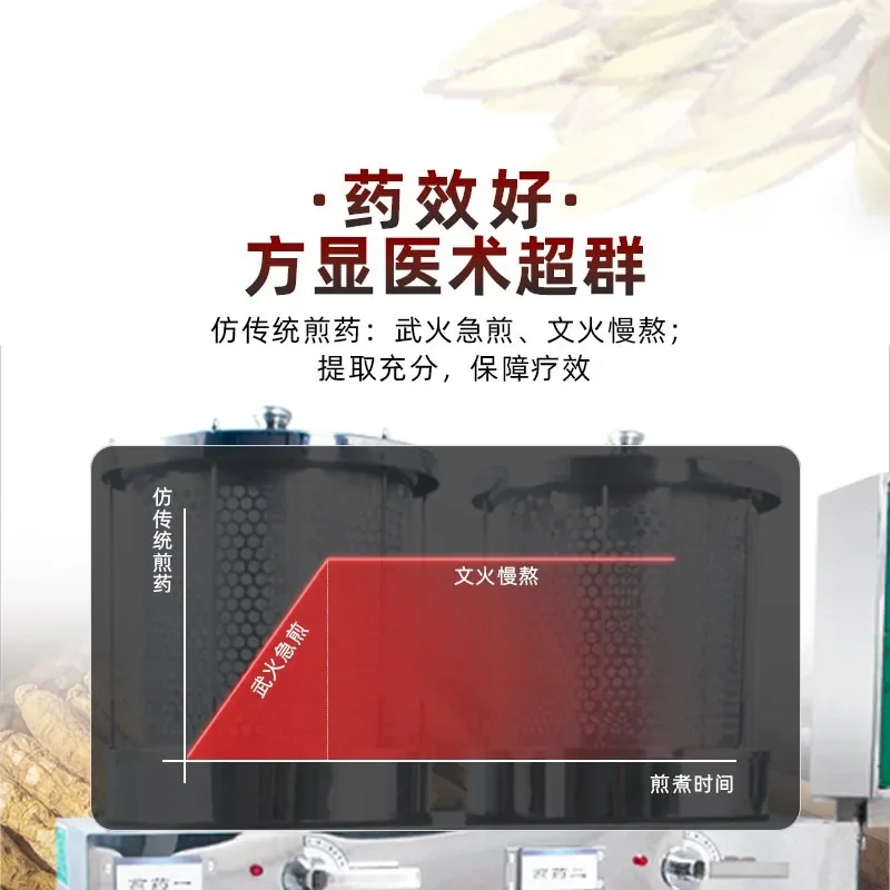 Fully automatic constant temperature soaking medicine, traditional Chinese medicine decoction and medicine packaging machine