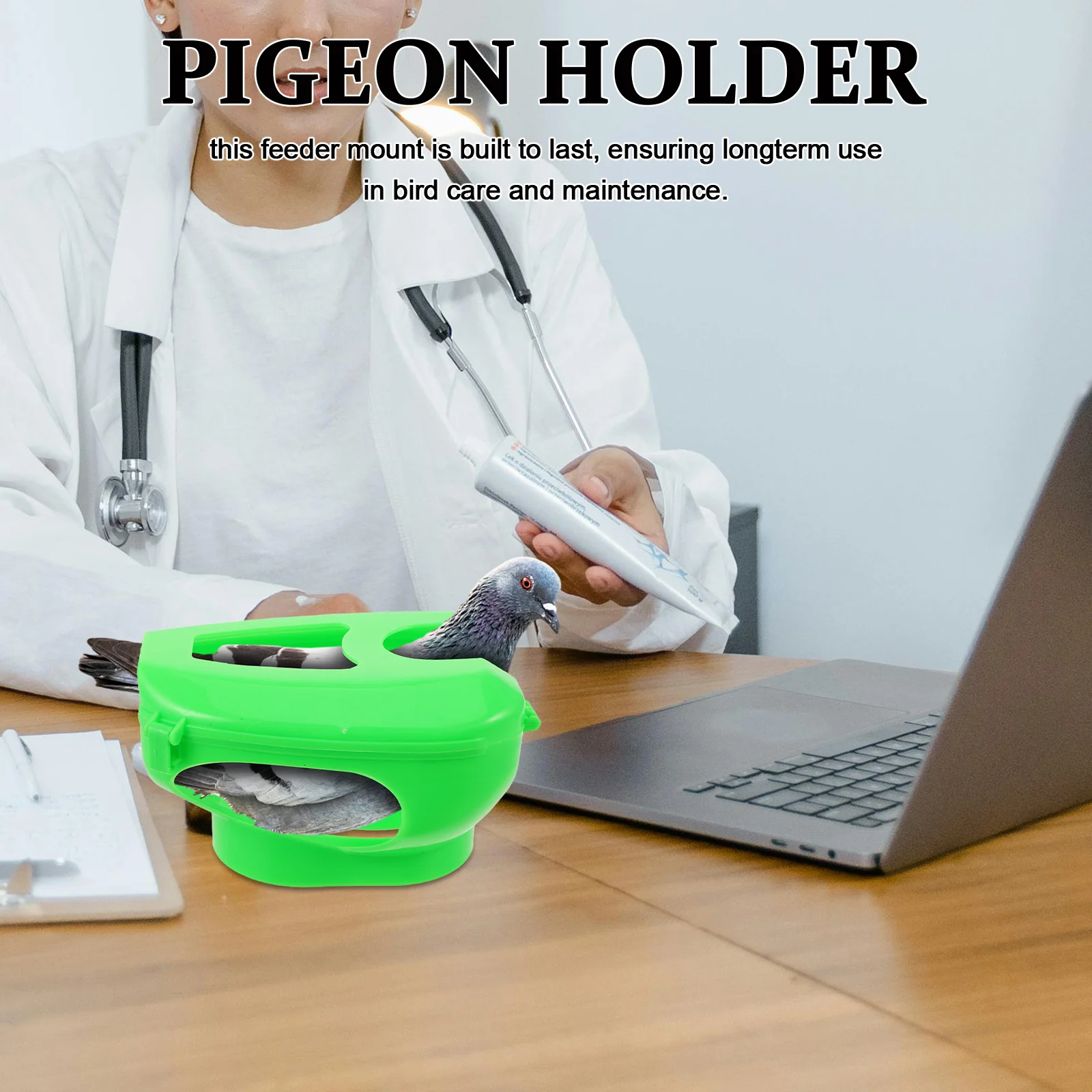 

2Pcs Pigeon Feeder Holder: Bird Syringe Fixed Frame for Safe Injection and Medication Feeding Easy Access Pigeon Supplies