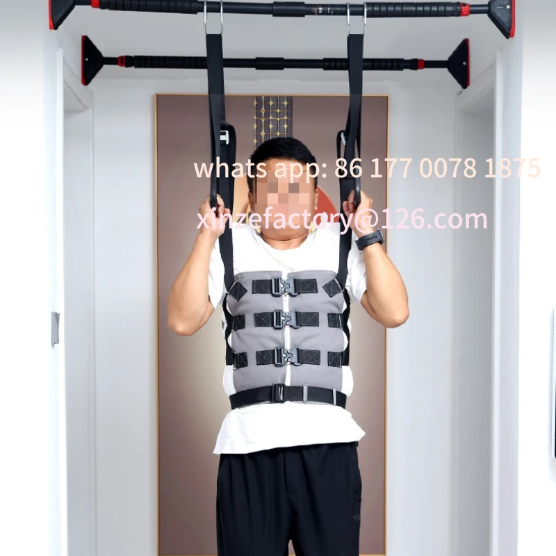 Customizable Lumbar Traction Belt Home Portable Lumbar Rehabilitation Stretcher Lumbar Stretching Belt Anti Slip Strangulation