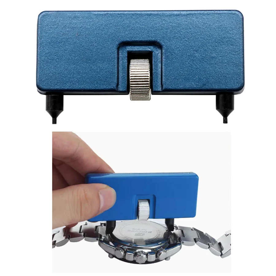 Набор для ремонта часов из 11 предметов, регулируемая длина стального ремешка, открытая задняя крышка часов, инструмент для замены батареи, открывалка для часов