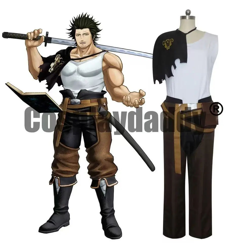 Anime Black Clover Magic Knight Black Bull Captain Destruction God Yami Sukehiro Cosplay Costumes