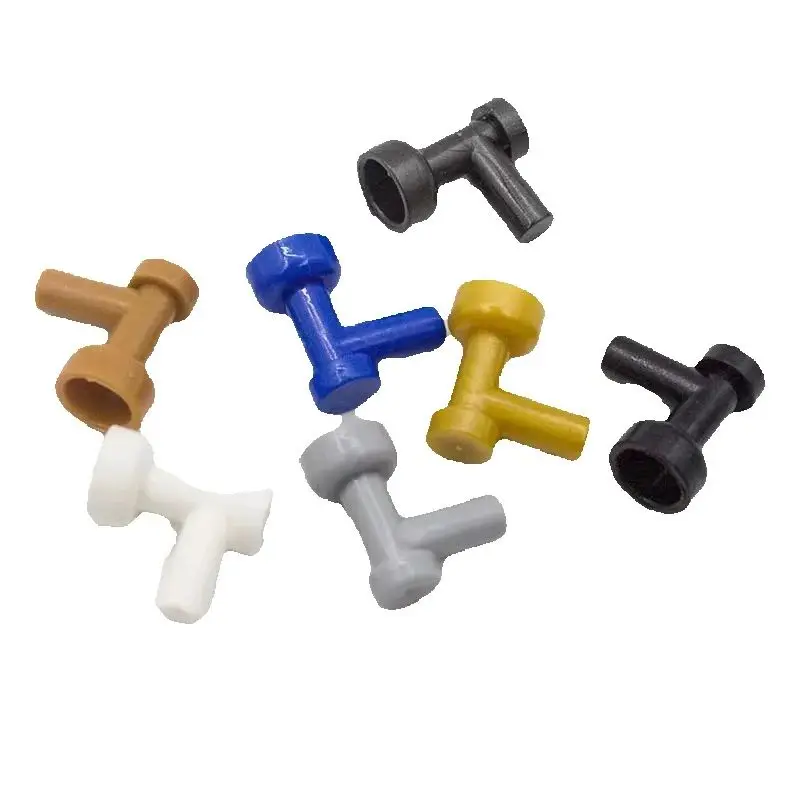 10Pcs  Plate Brick 4599 1x1 Connecting piece Faucet Assembles Building Blocks Parts DIY Educational Creative gift Toys