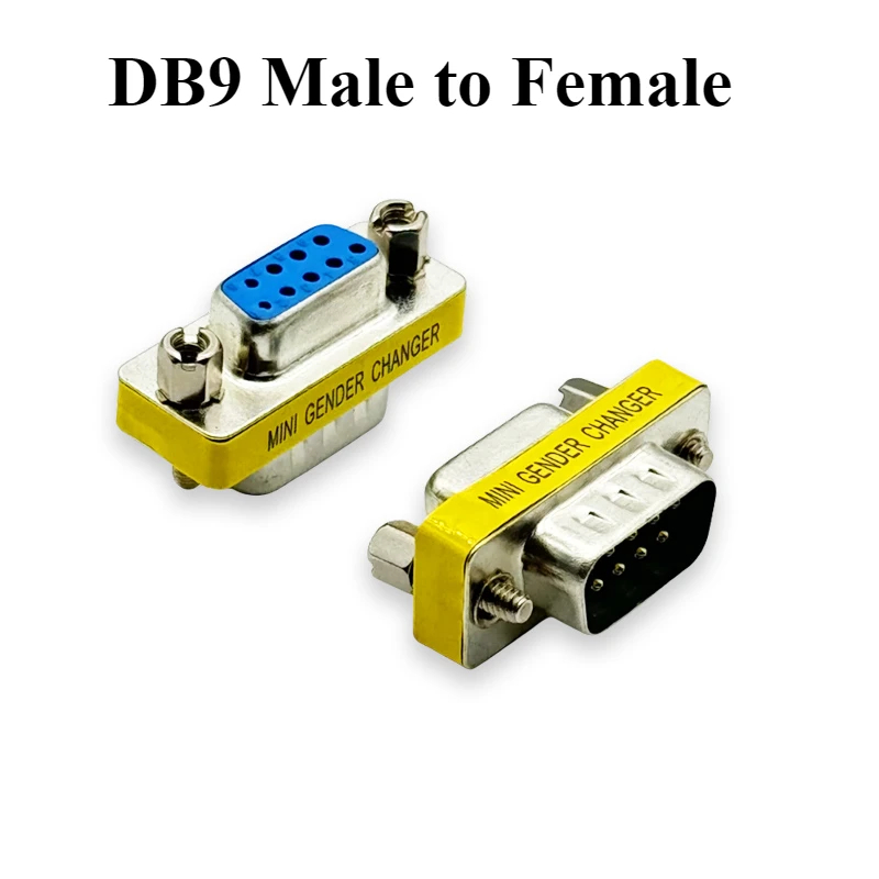 5Pcs DB9/15/25/37 Male to Male/Female,Female to Female RS232 Serial Port Com Connector Mini Gender Changer Adapter Null Modem