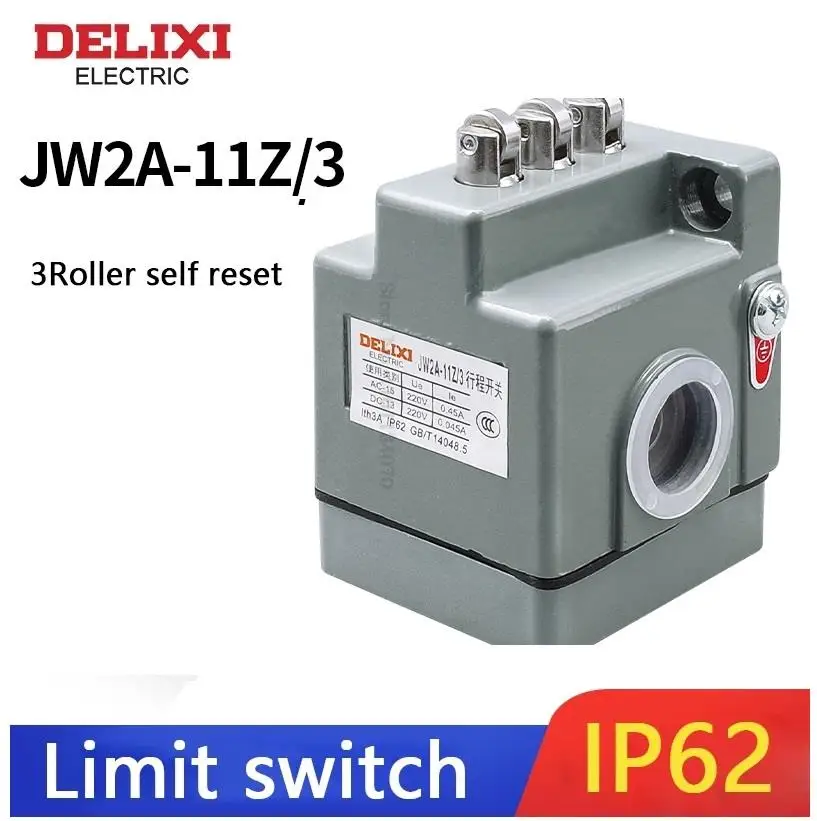 

DELIXI Limit Switch Travel Switch JW2A-11Z/3 YBLX-JW2/11Z/3 Tripod Micro Switch Wire WEDM Switch 220V 3A