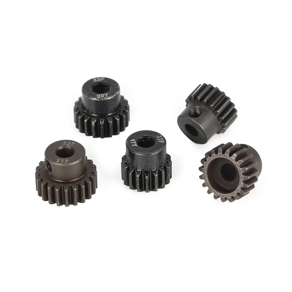 32DP 5mm 13T 14T 15T 16T 17T 18T 19T 20T 21T Pinhão de aço preto Engrenagem do motor para 1/8 1/10 RC Car Wltoys HSP Traxxas Tamiya HSP