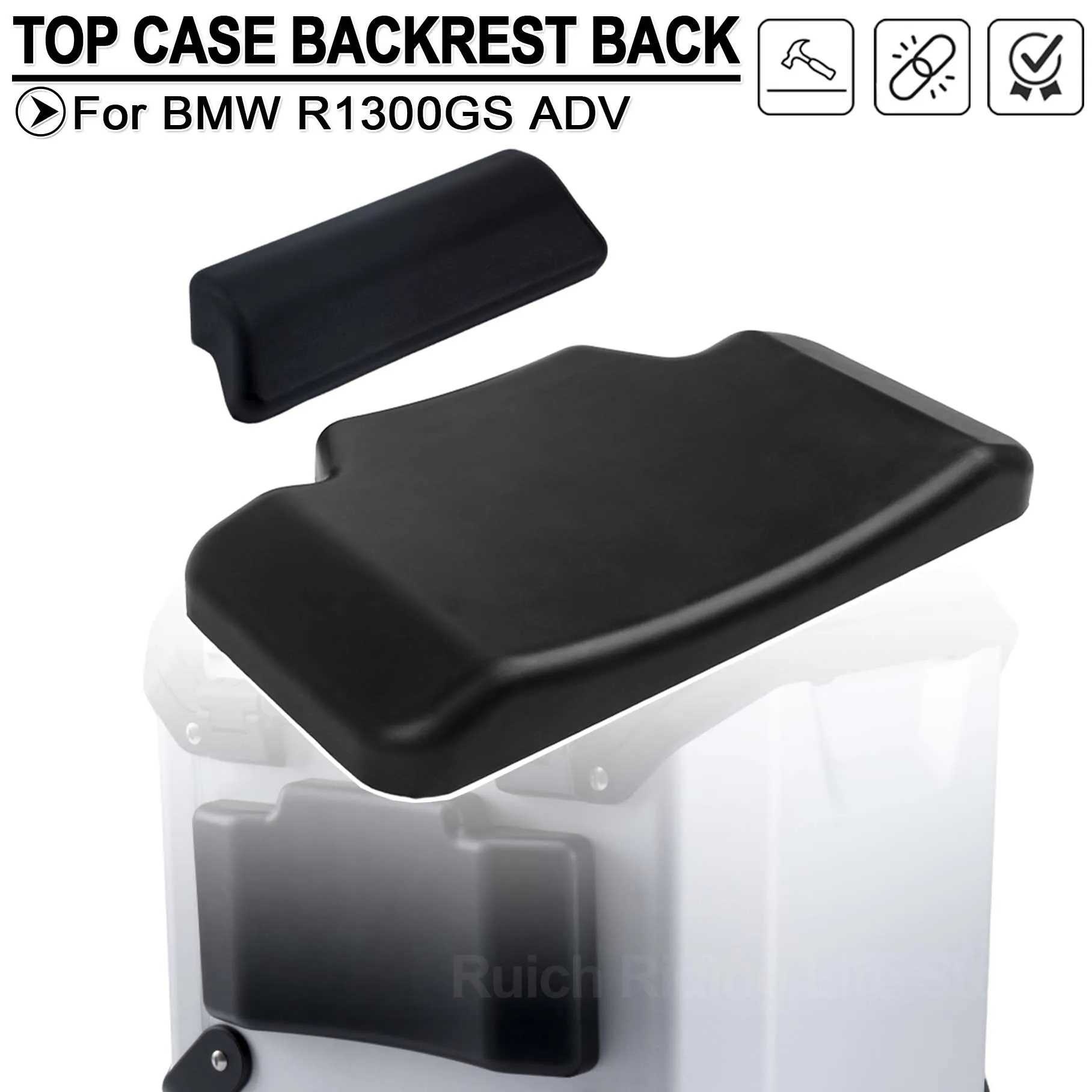 For BMW R1300GS ADV R1300GSA R1300GS Adventure Motorcycle Top Case Back Pad Tail Box Rear Trunk Luggage Case Cushion Backrest