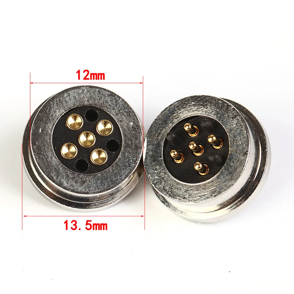 2/3/4/5P waterproof high current magnet suction spring pogo pin connector male female probe DC power charging magnetic connector