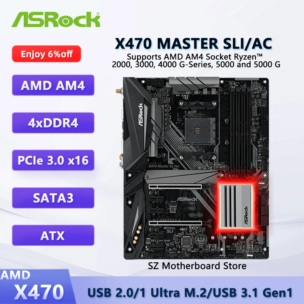 Asrock X470 Master … - image