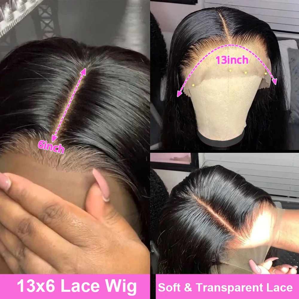 Bone Straight 13x6 HD Lace Front Human Hair Wigs Brazilian 13X4 Hd Lace Human Hair Wigs For Women Pre Plucked Glueless Wigs